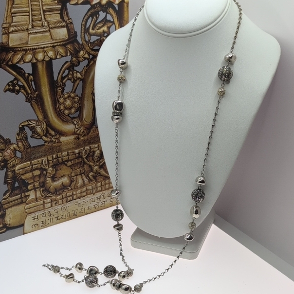 Chico's Silver Filigree Necklace - Picture 1 of 4